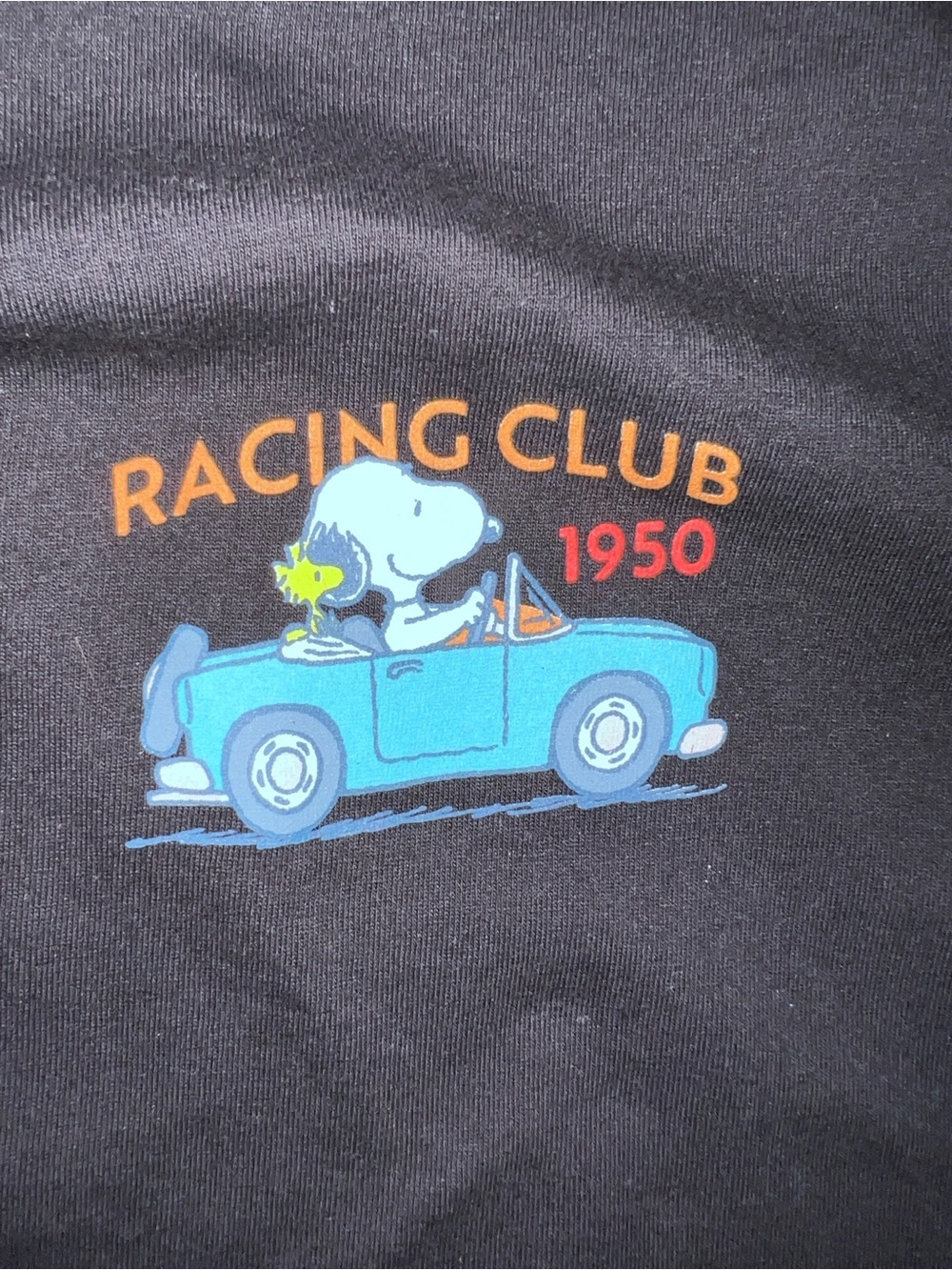 Peanuts Snoopy Black Racing Tee - Picture 6 of 7